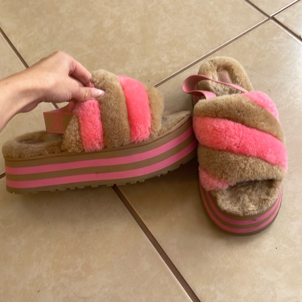Ugg Platform Sling Back Slippers - image 1